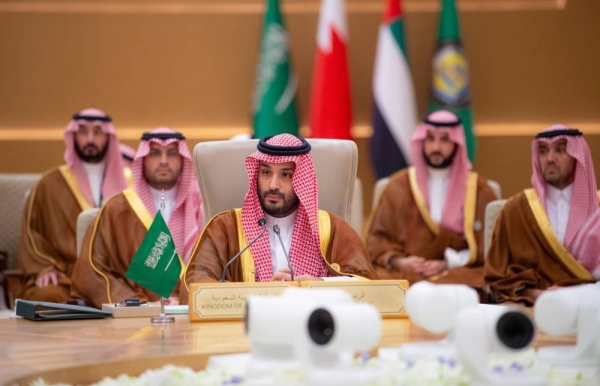 Saudi Crown Prince and Prime Minister Mohammed bin Salman opening the Gulf-US Summit in Riyadh on Wednesday.