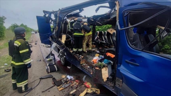 Zelenskyy condemns deadly Russian drone strike on civilian bus