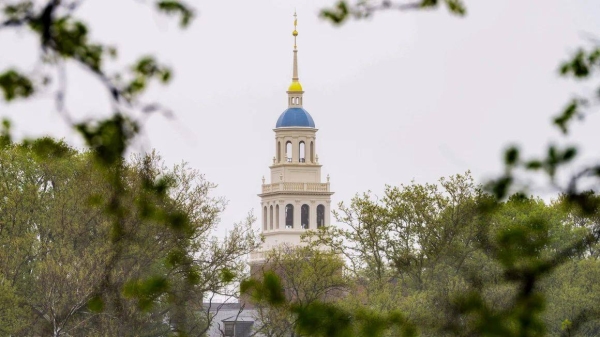 The Harvard University campus in Cambridge, Massachusetts, on May 5, 2025