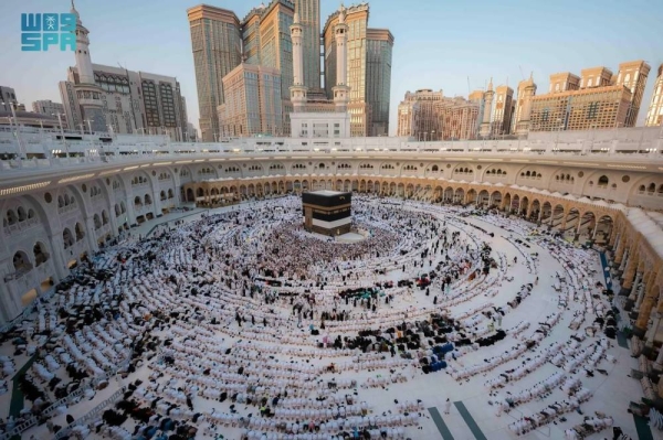 Millions of worshipers thronged the Grand Mosque in Makkah and the Prophet’s Mosque in Madinah as well as mosques and prayer grounds across Saudi Arabia to perform Eid Al-Adha and Juma prayers on Friday.

