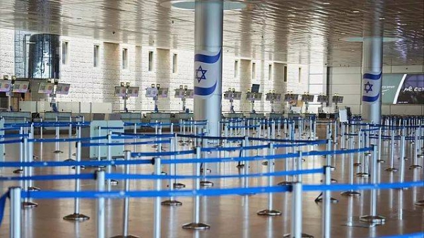 Israel's Ben Gurion Airport is empty of passengers after all flights were canceled following an Israeli military strike on Iran, 13 June 2025