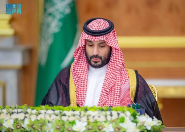 Crown Prince and Prime Minister Mohammed bin Salman chairs the Cabinet session in Jeddah on Tuesday.
