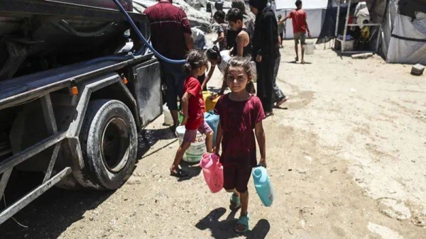 Most of Gaza's population has also been displaced multiple times during the war