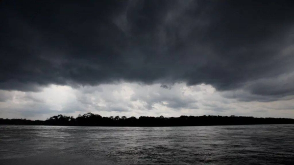 The Napo River flows in Ecuador's Amazon region