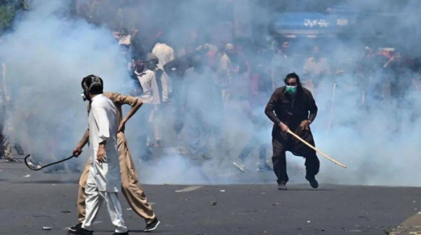 Violent clashes broke out between security forces and Khan's supporters following his arrest on 9 May 2023