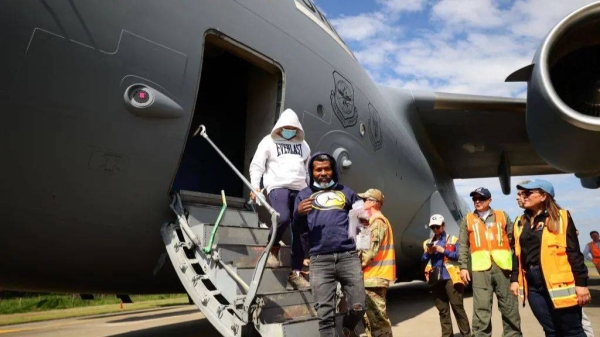 Migrants deported from the US arrive in Honduras in January