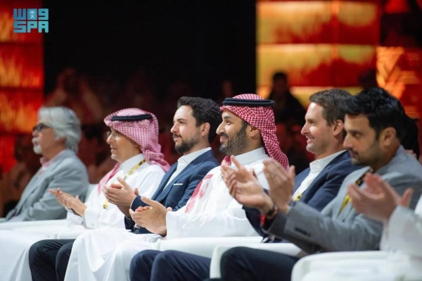 Saudi Crown Prince and Prime Minister Mohammed bin Salman attends the closing ceremony of the 2025 Esports World Cup in Riyadh on Sunday.
