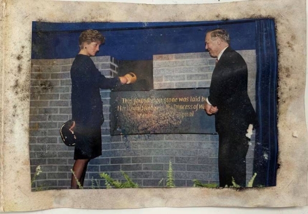 Princess Diana attends the sealing of a time capsule at a children's hospital in London in March 1991
