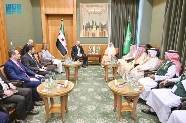 King Salman Humanitarian Aid and Relief Center (KSrelief) Supervisor General Dr. Abdullah Al Rabeeah meets Syrian Minister of Emergency and Disaster Management Raed Al Saleh and other Syrian ministers in Damascus.
