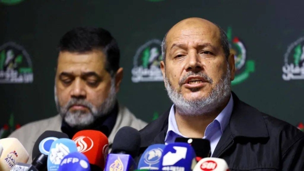 Israeli media reported that the Hamas members targeted included Khalil al-Hayya, the chief negotiator and exiled Gaza leader (file photo)