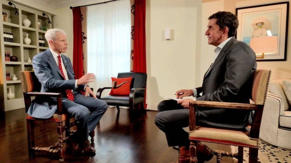 US Energy Secretary Chris Wright spoke to BBC Climate Editor Justin Rowlatt dureing an interview in Brussels