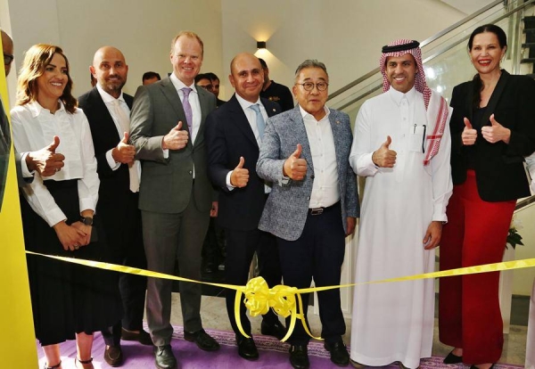 Song Hoi See, Founder and Chief Executive Officer, PPG (third to right). From left to right –Mira Hmoud, Director of Strategy and Business Development, PPG; Okan Kufeci, Senior Vice President, Europe, Middle East and Africa, PPG; Lorcan Tyrell, Vice President - Commercial, JEDCO; Bora Isbulan, Deputy Chief Executive Officer, PPG; Abdulaziz Al-Asaker, Chief Commercial Officer, Riyadh Airports Company; and Angelika Foetsch, Senior Manager – Lounge and Ground Experience, Riyadh Air.