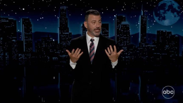 Jimmy Kimmel gets emotional during his return to his late-night show on ABC on September 23, 2025