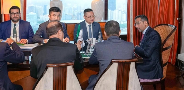 Minister of Industry and Mineral Resources Bandar Alkhorayef meets with leaders of major industrial companies in Shanghai, China.
