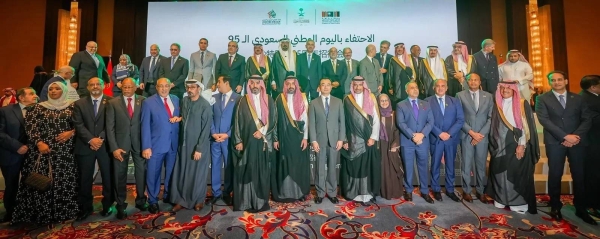 Saudi Minister of Industry and Mineral Resources Bandar Alkhorayef attends Saudi Arabia’s National Day celebrations during his visit to China.
