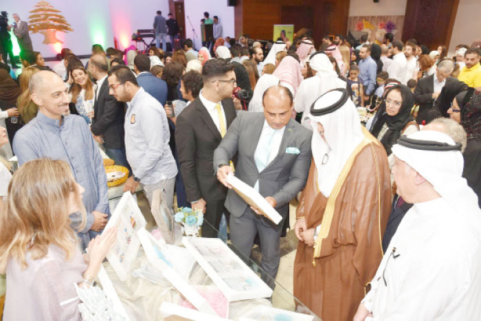 A view of the exhibition at the Lebanese consulate in Jeddah. — SG photo by Samar Yahya