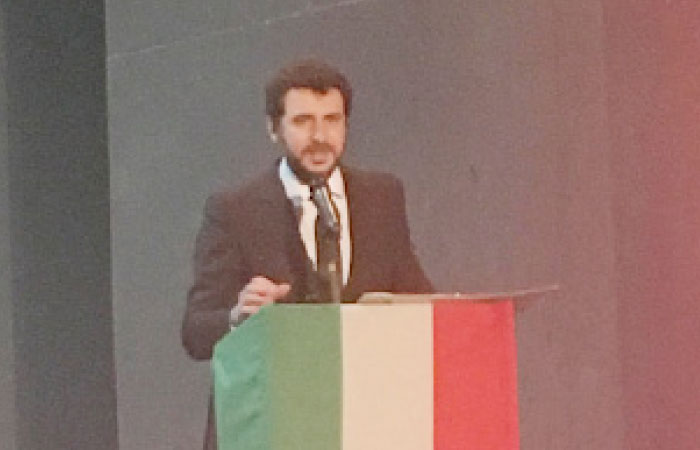 Prof. Leonardo Romei, dean of Design Institute of Urbino, talks about Italian design at Italian Culture Club in Jeddah. — Courtesy photo