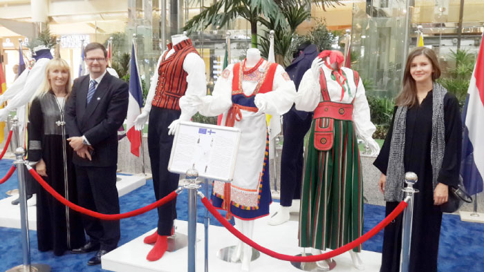 Finland exhibits national dresses in Riyadh